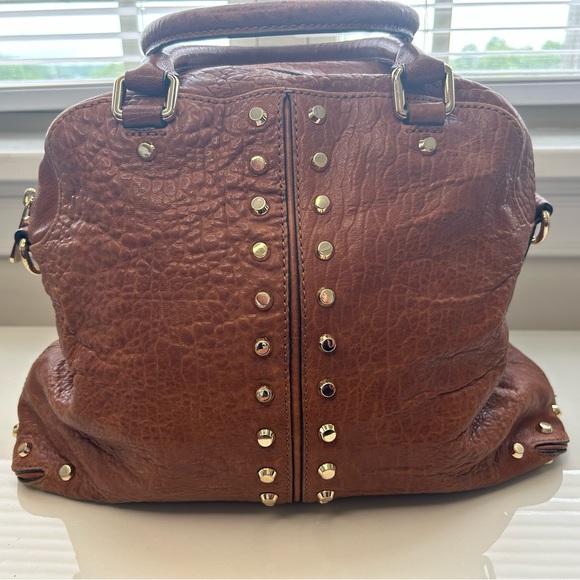 🔥🔥🔥GORGEOUS MICHAEL KORS VINTAGE Camel Colored Pebbled Leather Handbag!🤩🤩🤩 - Picture 1 of 13